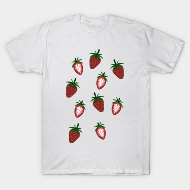 Strawberries T-Shirt by SanMade